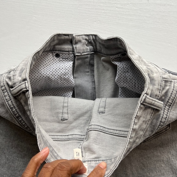 La Vie Rebecca Taylor INES Jeans Womens 28 Gray Mist Straight Ankle Length - Picture 13 of 14